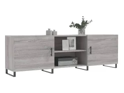Online Móvel de TV 150x30x50 cm derivados de madeira sonoma PT744791 Cinzento