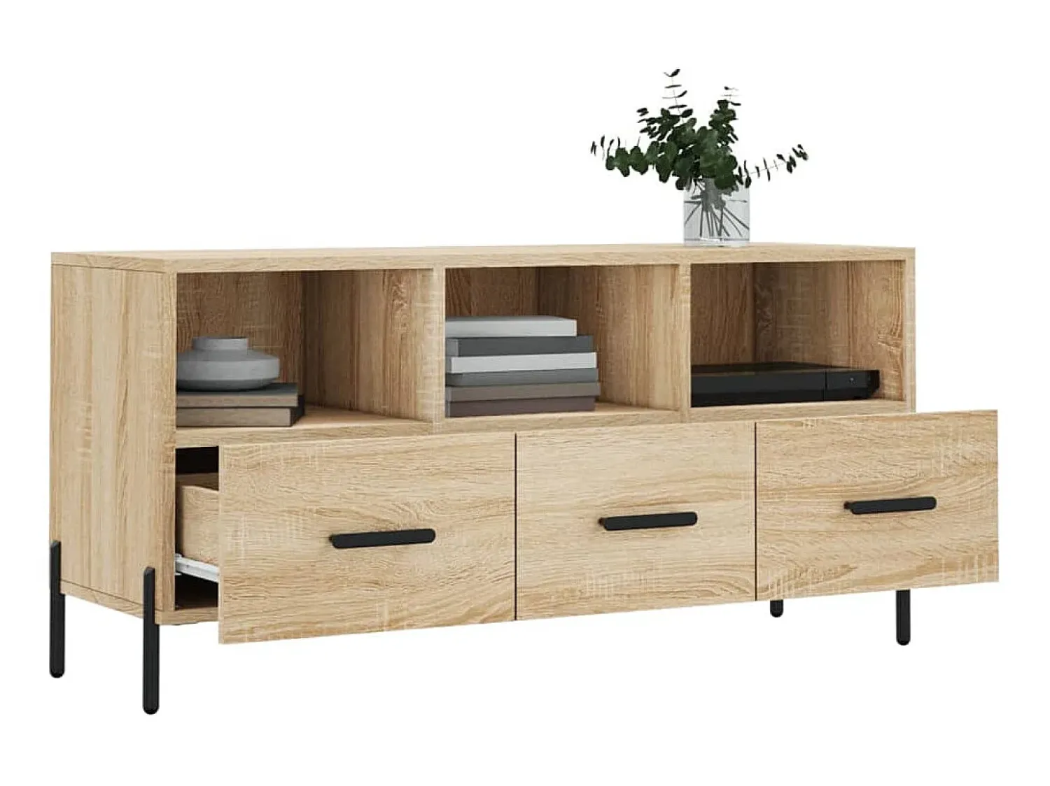 Sale Móvel de TV 102x36x50 cm derivados de madeira carvalho sonoma PT453105 Castanho