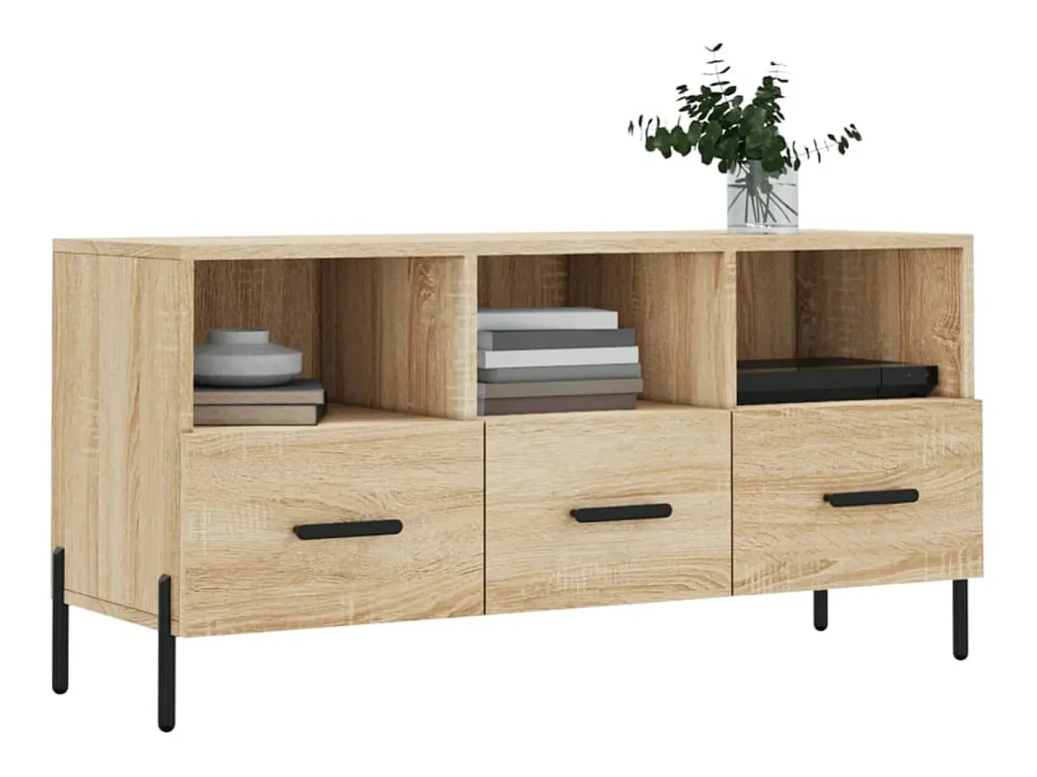 Sale Móvel de TV 102x36x50 cm derivados de madeira carvalho sonoma PT453105 Castanho