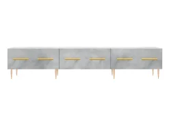 Móvel De Tv| Móvel de TV 150x36x30 cm derivados de madeira cimento PT721786 Cinzento