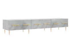 Móvel De Tv| Móvel de TV 150x36x30 cm derivados de madeira cimento PT721786 Cinzento