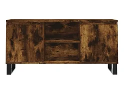 Móvel De Tv| Móvel de TV 104x35x50 cm derivados de madeira carvalho fumado PT853957 Castanho