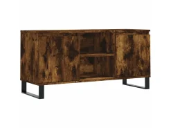 Móvel De Tv| Móvel de TV 104x35x50 cm derivados de madeira carvalho fumado PT853957 Castanho