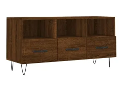 Móvel de TV 102x36x50 cm derivados de madeira carvalho PT633357 Castanho