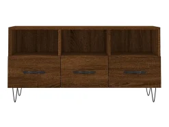 Móvel de TV 102x36x50 cm derivados de madeira carvalho PT633357 Castanho
