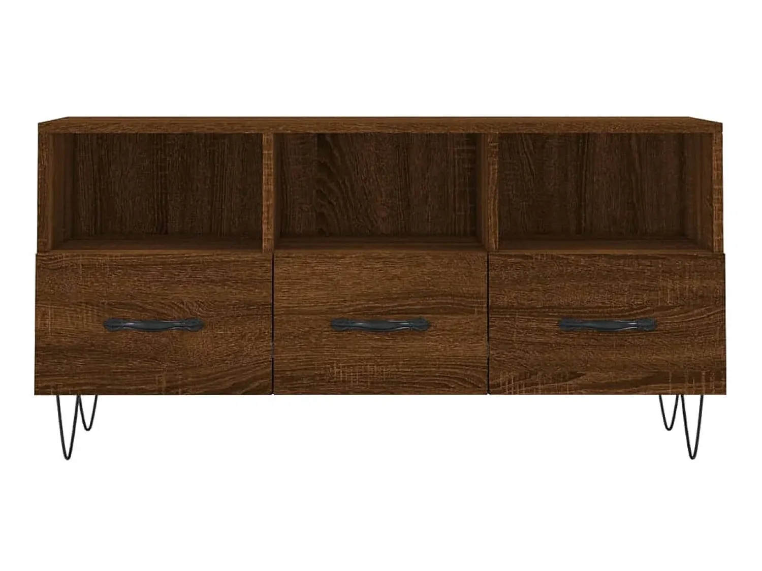 Móvel de TV 102x36x50 cm derivados de madeira carvalho PT633357 Castanho
