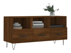 Móvel de TV 102x36x50 cm derivados de madeira carvalho PT633357 Castanho