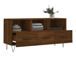 Móvel de TV 102x36x50 cm derivados de madeira carvalho PT633357 Castanho