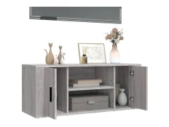 Móvel De Tv* Móvel de TV 100x35x40 cm derivados de madeira sonoma PT258074 Cinzento
