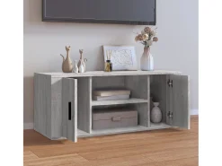 Móvel De Tv* Móvel de TV 100x35x40 cm derivados de madeira sonoma PT258074 Cinzento