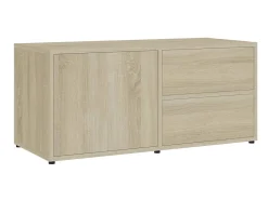 Móvel De Tv| Móvel de TV 80x34x36 cm derivados de madeira carvalho sonoma PT310762 Castanho