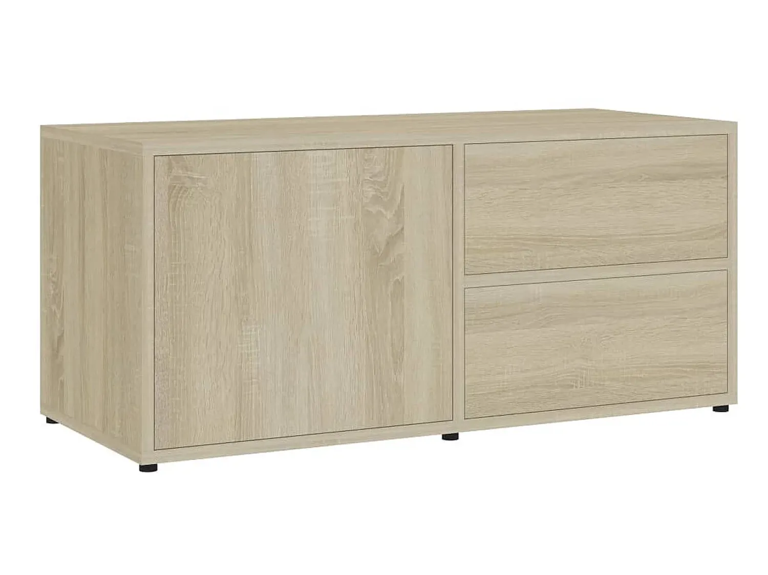 Móvel De Tv| Móvel de TV 80x34x36 cm derivados de madeira carvalho sonoma PT310762 Castanho