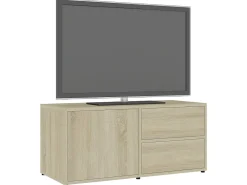 Móvel De Tv| Móvel de TV 80x34x36 cm derivados de madeira carvalho sonoma PT310762 Castanho