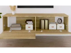 vidaxl Móvel de TV 120x30x30 cm derivados de madeira carvalho sonoma^ Móvel De Tv