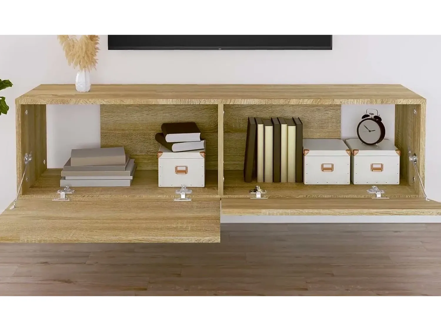 vidaxl Móvel de TV 120x30x30 cm derivados de madeira carvalho sonoma^ Móvel De Tv