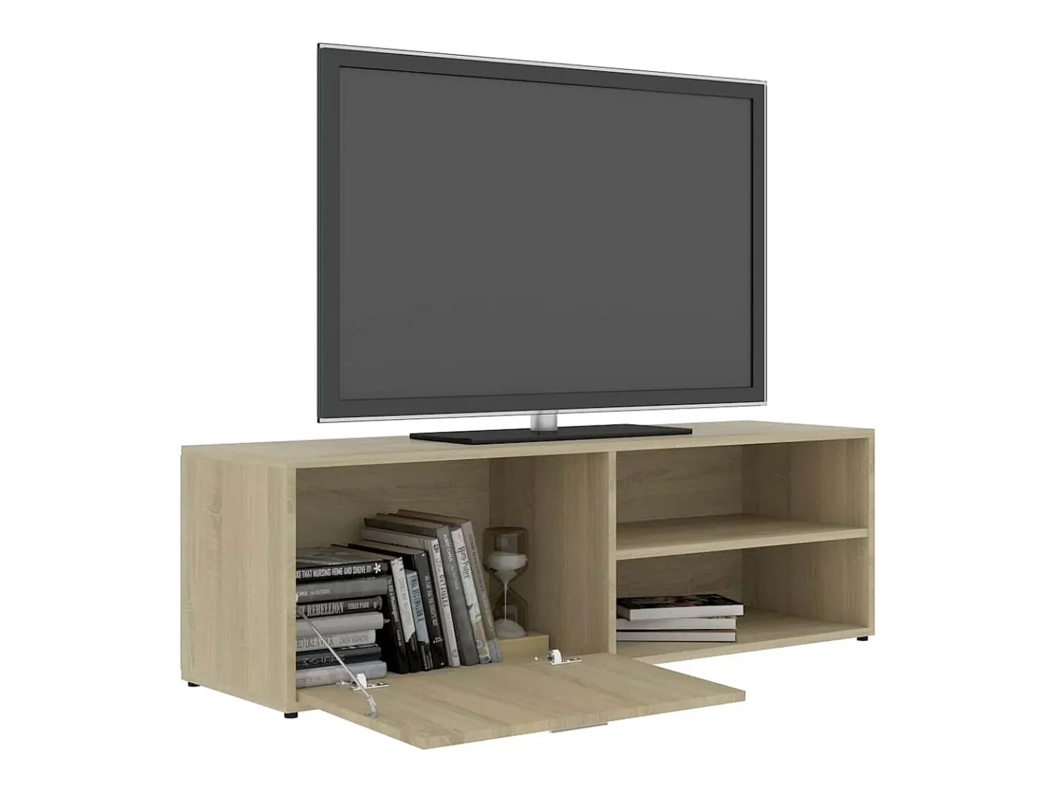 Móvel De Tv*vidaxl Móvel de TV 120x34x37 cm derivados de madeira carvalho sonoma Natural escuro