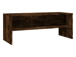 Móvel De Tv| Móvel de TV 100x40x40 cm derivados de madeira carvalho fumado PT572378 Castanho