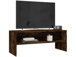 Móvel De Tv| Móvel de TV 100x40x40 cm derivados de madeira carvalho fumado PT572378 Castanho