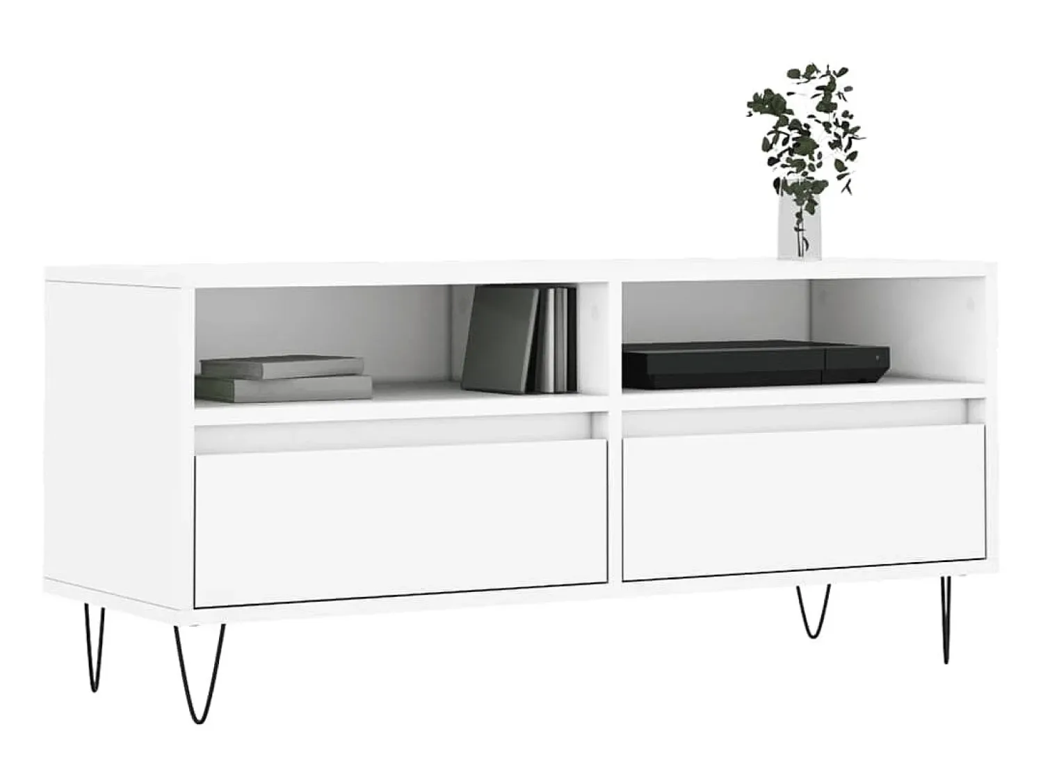 Móvel De Tv* Móvel de TV 100x34,5x44,5 cm derivados de madeira PT172243 Branco