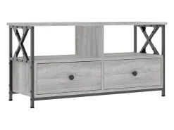Outlet Móvel de TV 90x33x45 cm derivados de madeira/ferro cinza sonoma PT987555 Cinzento