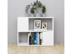 Móvel De Tv| Móvel de TV 80x24x63 cm derivados de madeira PT366106 Branco