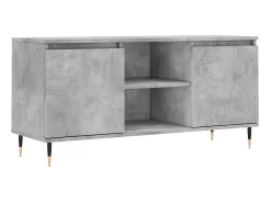 Móvel De Tv* Móvel de TV 104x35x50 cm derivados de madeira cimento PT481442 Cinzento