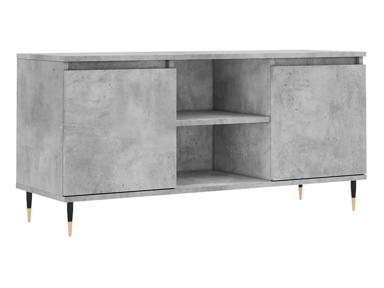 Móvel De Tv* Móvel de TV 104x35x50 cm derivados de madeira cimento PT481442 Cinzento