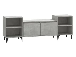 Móvel De Tv| Móvel de TV 160x35x55 cm derivados de madeira cimento PT995658 Cinzento