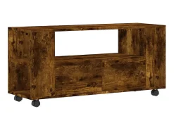 Móvel De Tv* Móvel de TV 102x34,5x43 cm derivados madeira carvalho fumado PT845901 Castanho