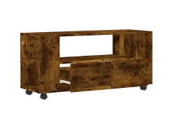 Móvel De Tv* Móvel de TV 102x34,5x43 cm derivados madeira carvalho fumado PT845901 Castanho