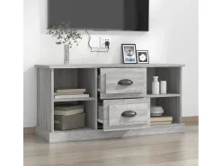 Móvel De Tv| Móvel de TV 99,5x35,5x48 cm derivados de madeira cinza sonoma PT996019 Cinzento