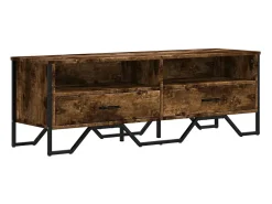 Móvel De Tv| Móvel de TV 122x34x41 cm derivados de madeira carvalho fumado PT647896 Castanho