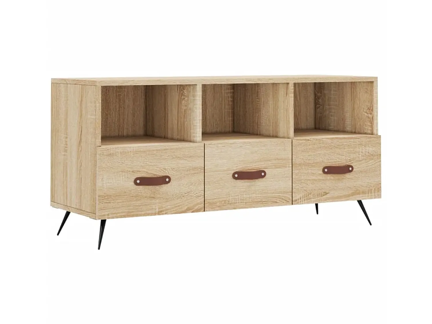 Móvel de TV 102x36x50 cm derivados de madeira carvalho sonoma PT615359^ Móvel De Tv