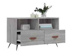 Móvel De Tv* Móvel de TV 80x36x50 cm derivados de madeira sonoma PT645416 Cinzento