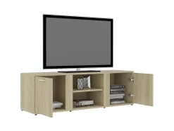 Móvel de TV 120x34x37 cm derivados de madeira carvalho sonoma PT456693^ Móvel De Tv
