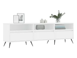 Móvel De Tv| Móvel de TV 150x30x44,5 cm derivados de madeira PT443331 Branco