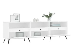 Móvel De Tv| Móvel de TV 150x30x44,5 cm derivados de madeira PT443331 Branco