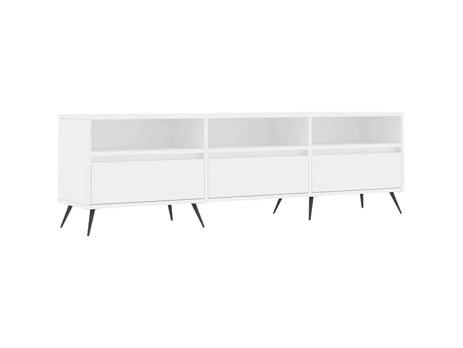 Móvel De Tv| Móvel de TV 150x30x44,5 cm derivados de madeira PT443331 Branco