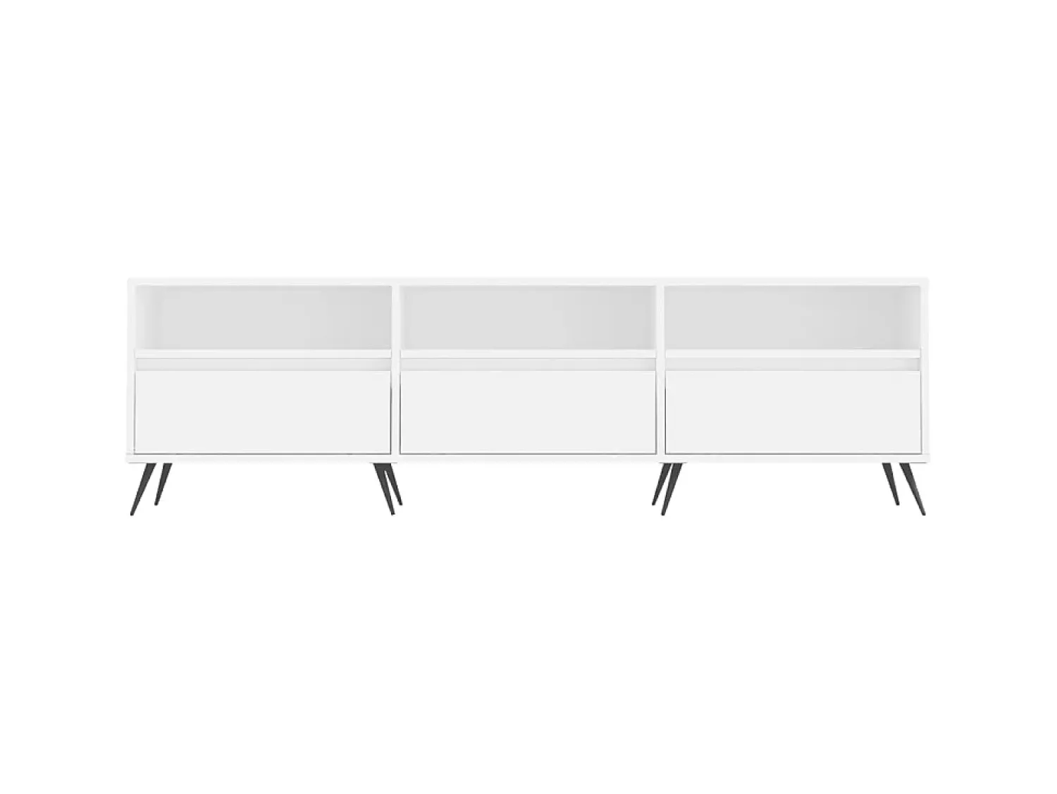 Móvel De Tv| Móvel de TV 150x30x44,5 cm derivados de madeira PT443331 Branco