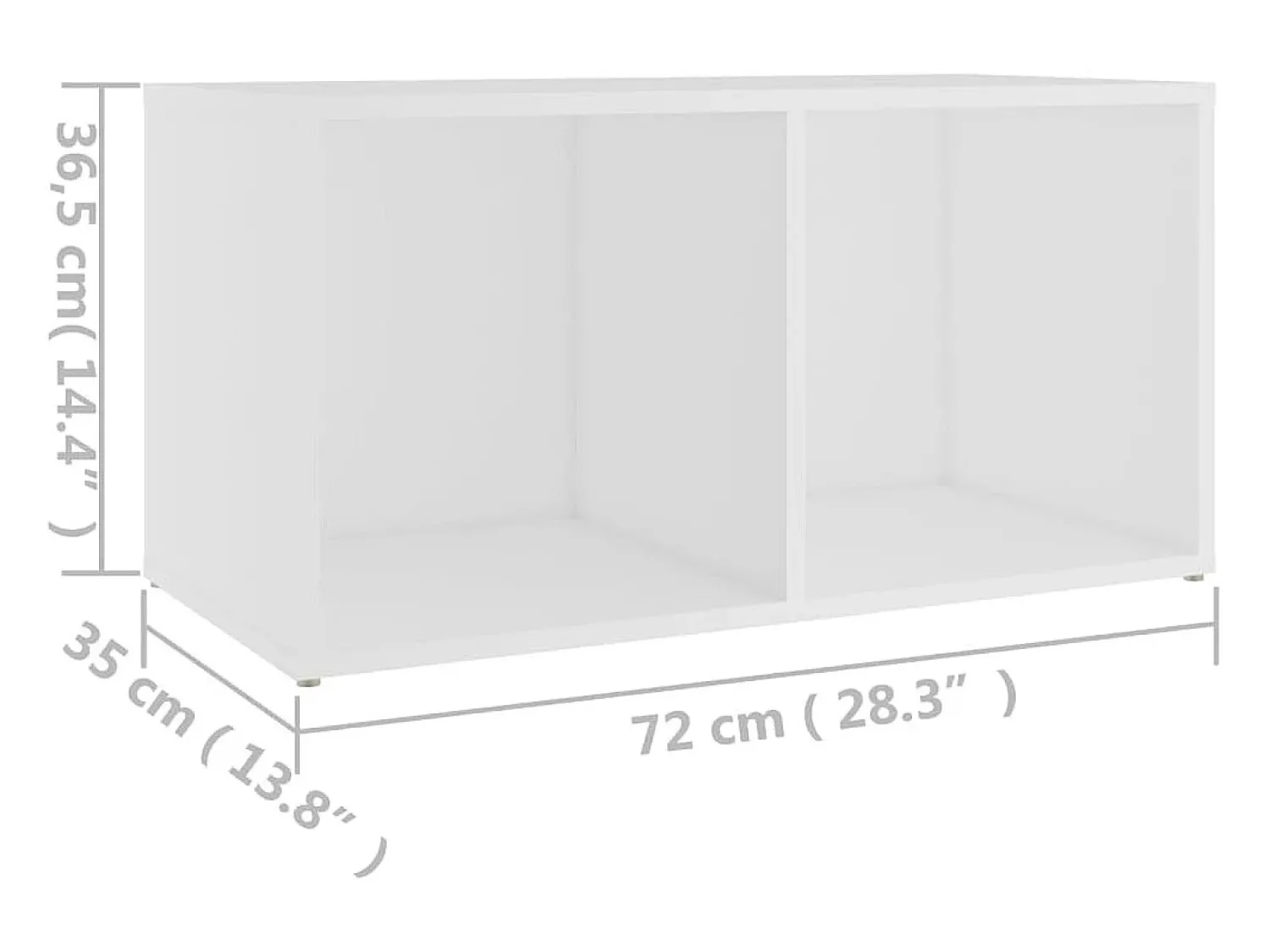 vidaxl Móvel de TV 72x35x36,5 cm derivados de madeira^ Móvel De Tv