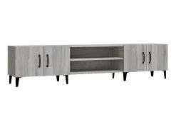 Móvel de TV 180x31,5x40 cm derivados de madeira cinza sonoma PT802746^ Móvel De Tv