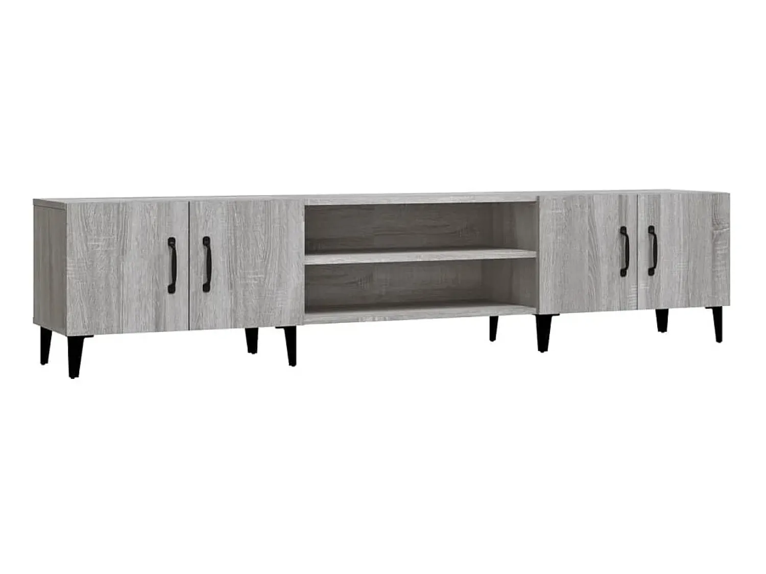 Móvel de TV 180x31,5x40 cm derivados de madeira cinza sonoma PT802746^ Móvel De Tv
