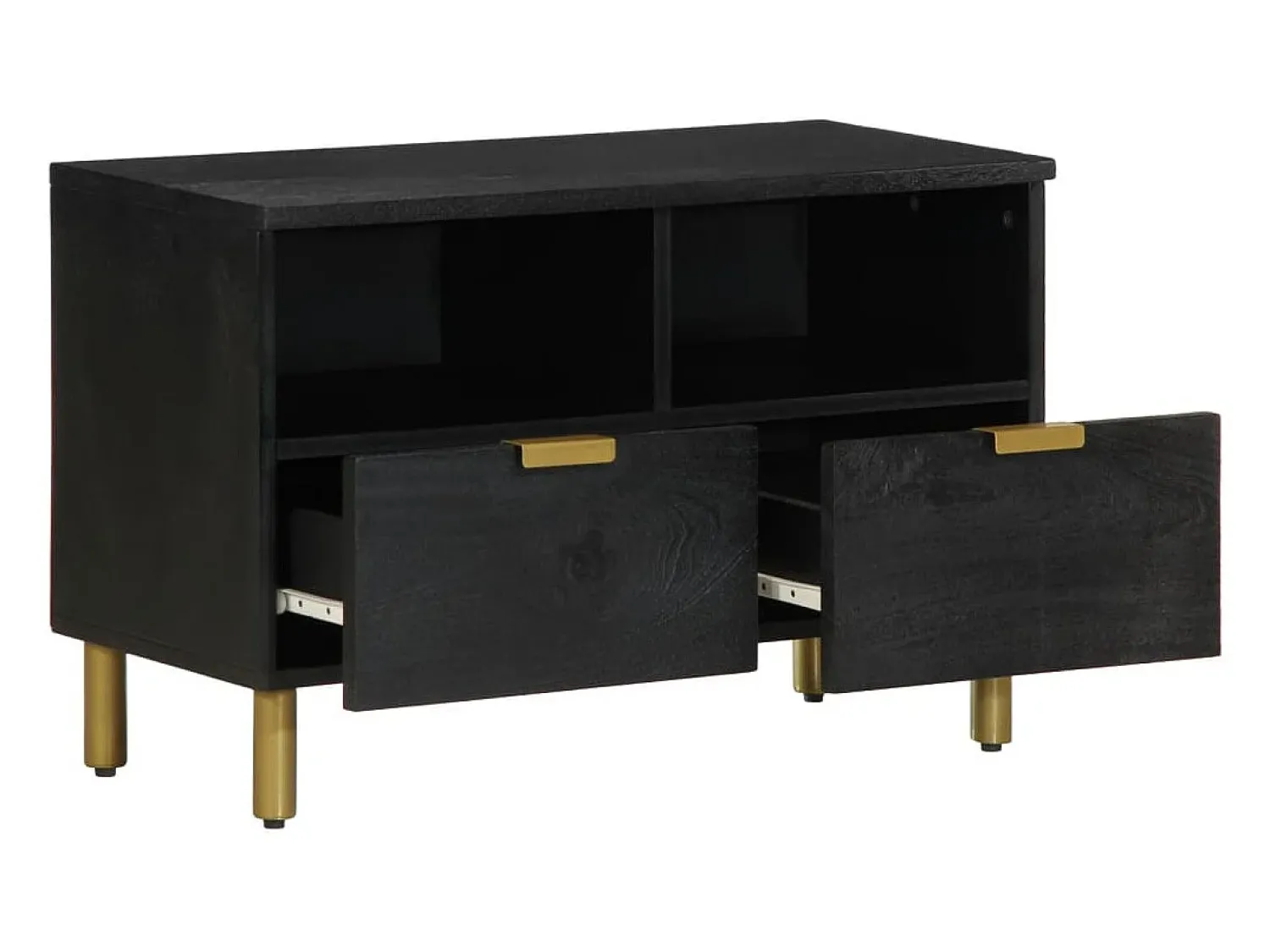 Móvel De Tv*vidaxl Móvel de TV 70x33x46 cm derivados de madeira Preto