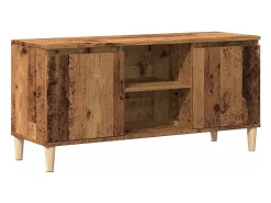 Móvel De Tv*vidaxl Móvel de TV 102x35x50 cm derivados de madeira madeira velha Castanho