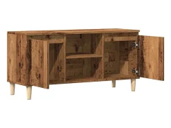 Móvel De Tv*vidaxl Móvel de TV 102x35x50 cm derivados de madeira madeira velha Castanho