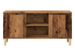 Móvel De Tv*vidaxl Móvel de TV 102x35x50 cm derivados de madeira madeira velha Castanho