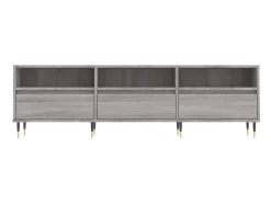 Móvel de TV 150x30x44,5 cm derivados de madeira sonoma PT629099^ Móvel De Tv