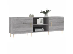 Móvel De Tv* Móvel de TV 150x30x50 cm derivados de madeira sonoma PT885524 Cinzento
