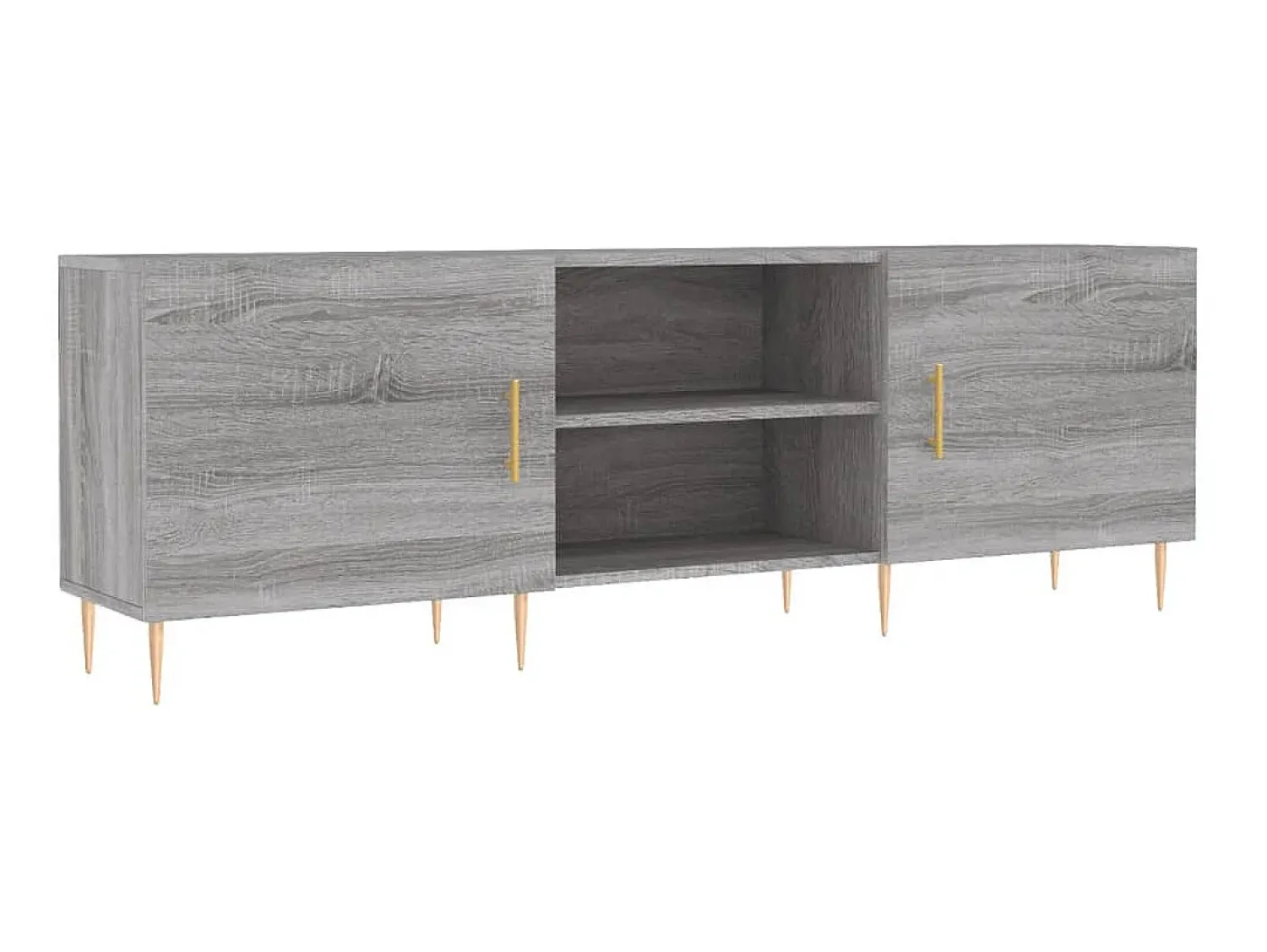 Móvel De Tv* Móvel de TV 150x30x50 cm derivados de madeira sonoma PT885524 Cinzento