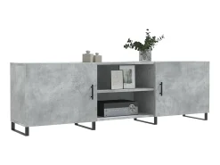 Móvel de TV 150x30x50 cm derivados de madeira cinza-cimento PT347902^ Móvel De Tv